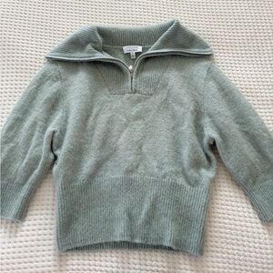 & Other Stories Teal Half-Zip